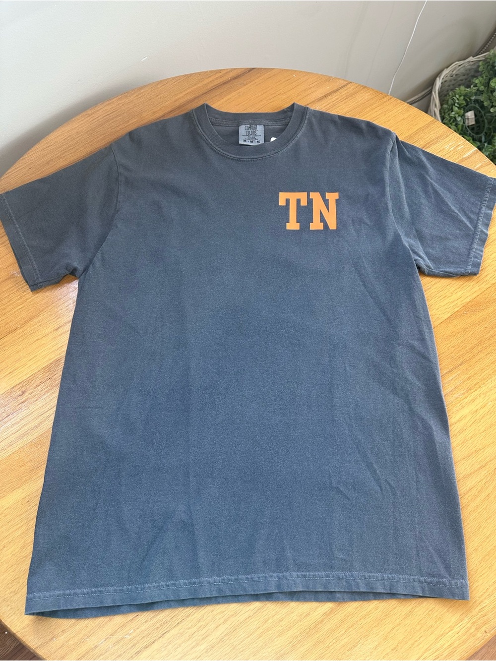 Comfort Colors Charcoal Tee with Orange TN Logo